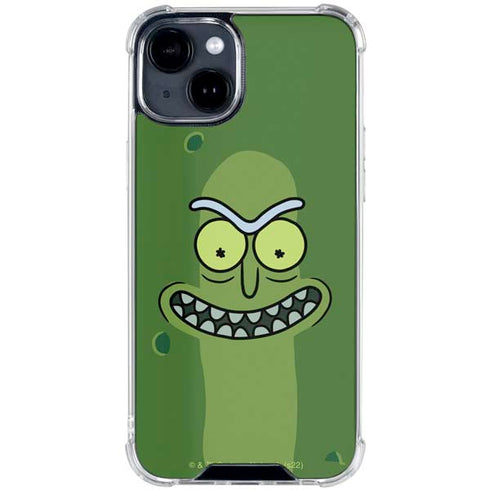Adult Swim Rick and Morty Pickle Rick iPhone 15 Clear Case